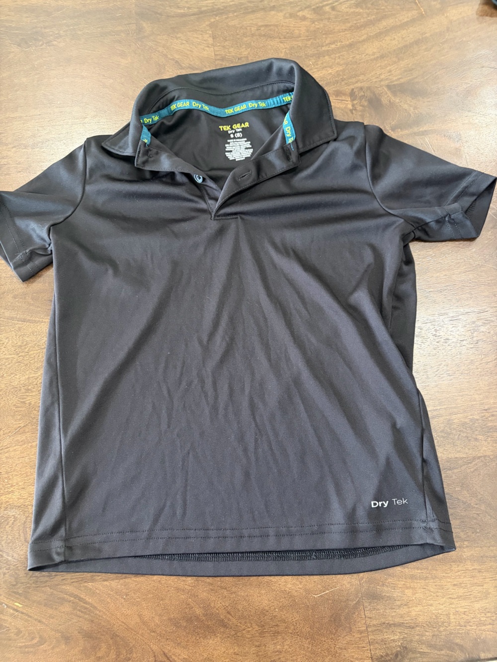 tek gear Black Dry-Tek Short Sleeve Polo
